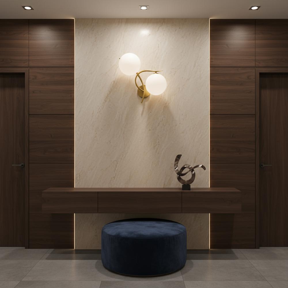 Wandlampe LED G132-2W Gold