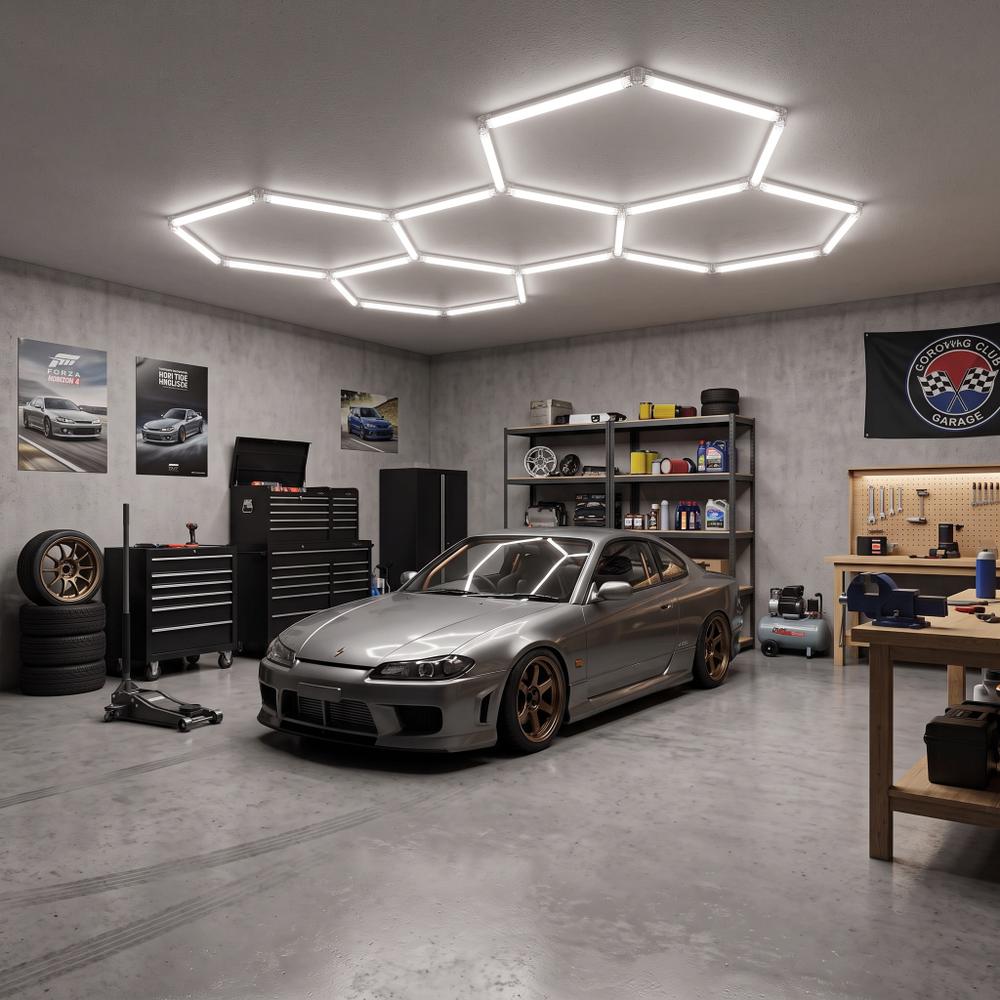 Lampa LED HEXAGON JNH051-H Biała
