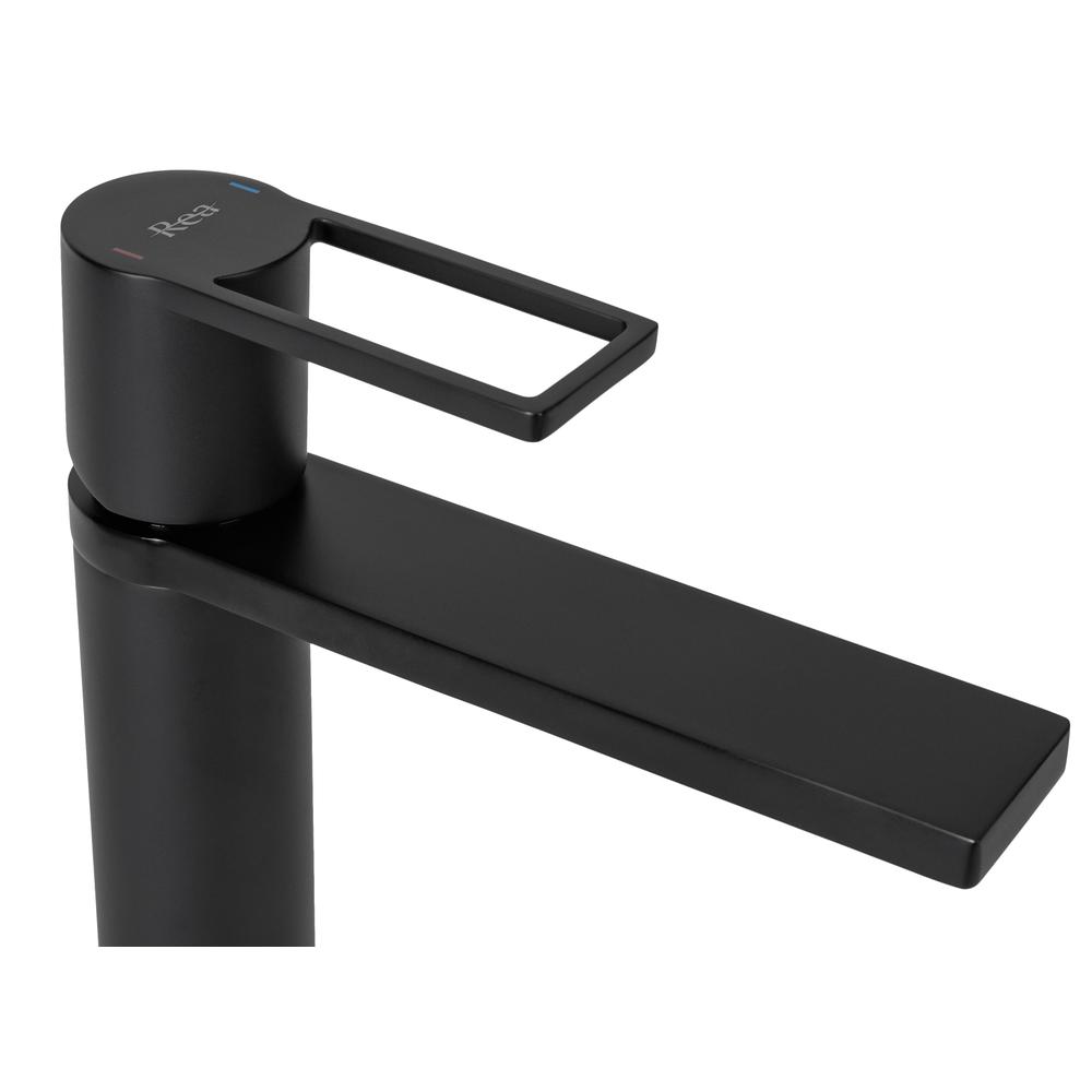 Bathroom faucet Rea Flip Black low