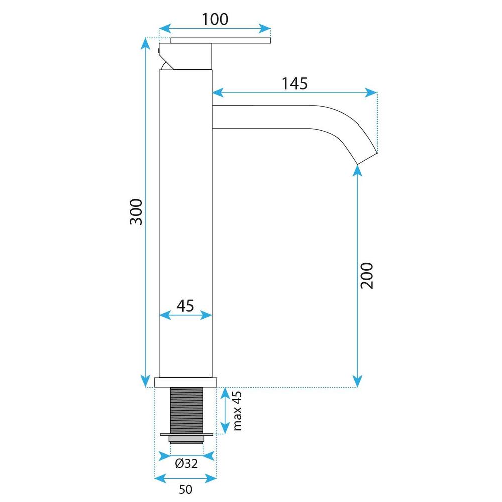Baterie pentru baie Rea Ontario Brush Copper