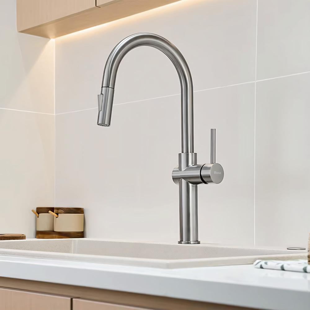 Robinet de cuisine Rea Fresh High BRUSH NICKEL