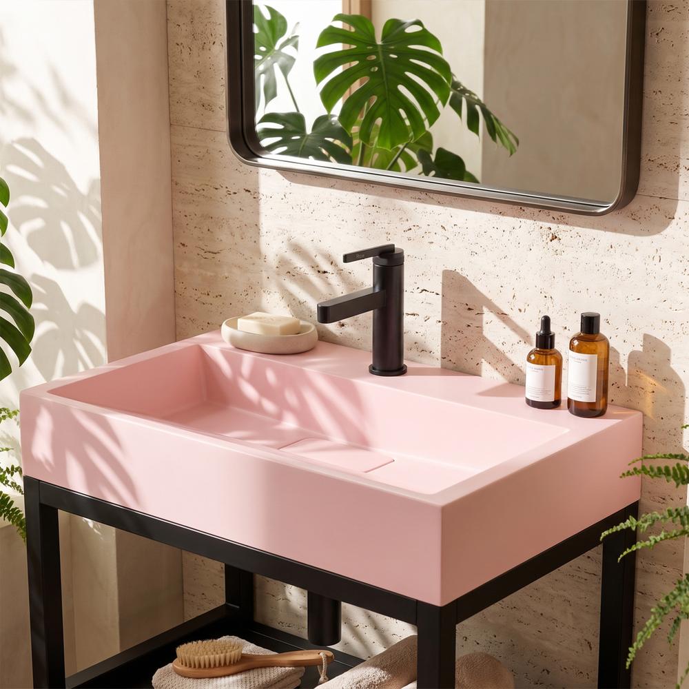 Umywalka konglomeratowa GOYA PINK 50CM + stelaż