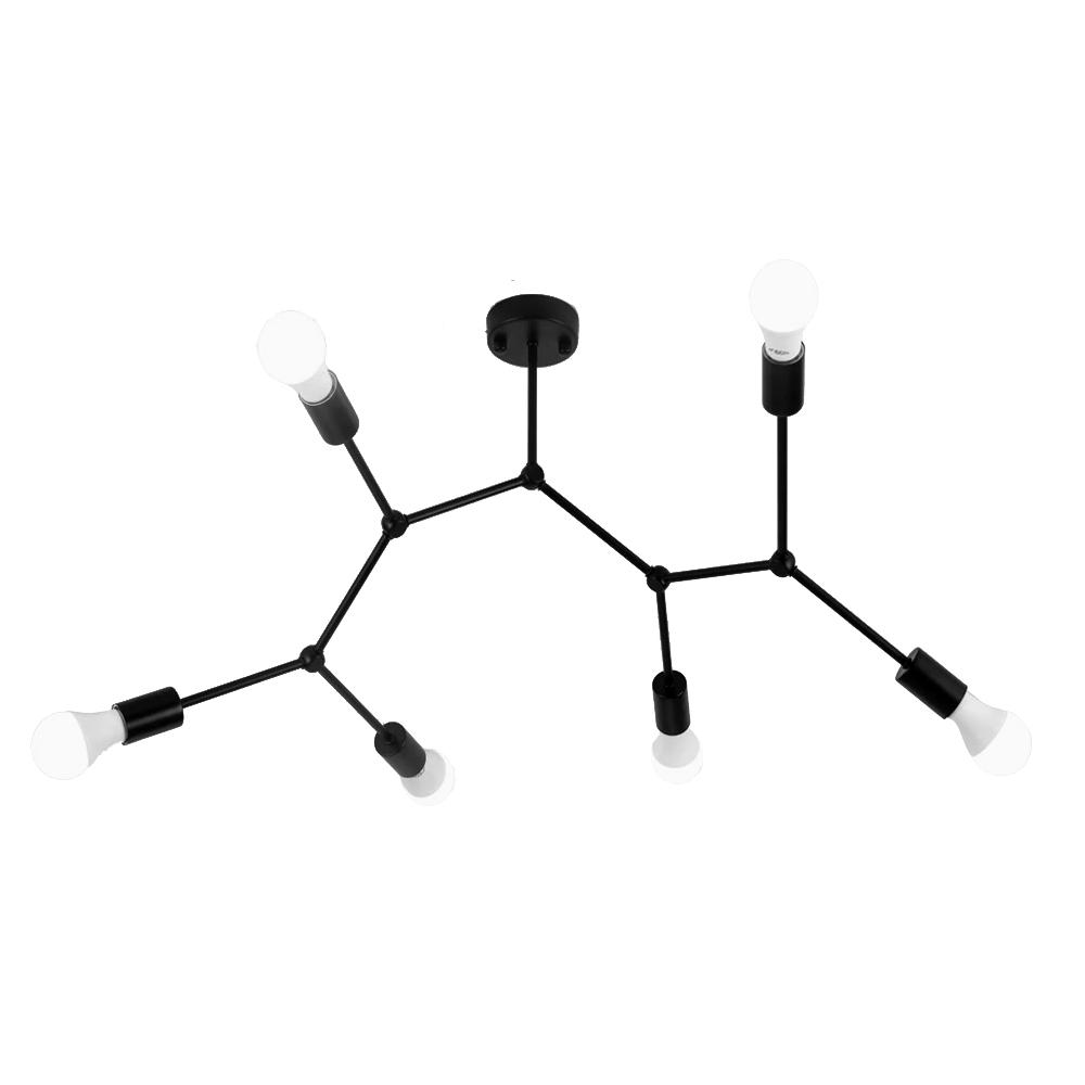 Metall Deckenlampe LOFT APP737-6C Black