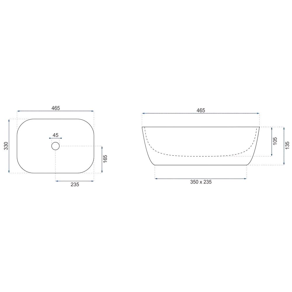 Rea Belinda Sandy tööpinna kraanikauss