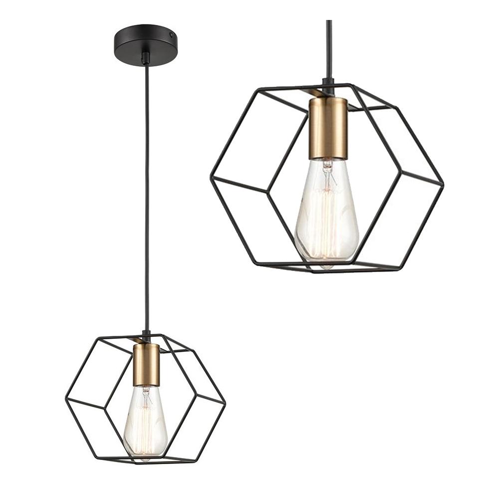 Hängelampe APP1131-1CP Black/gold