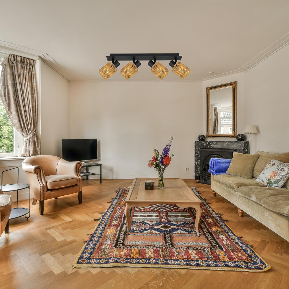 Hängelampe  APP1825-4W NATURE BLACK