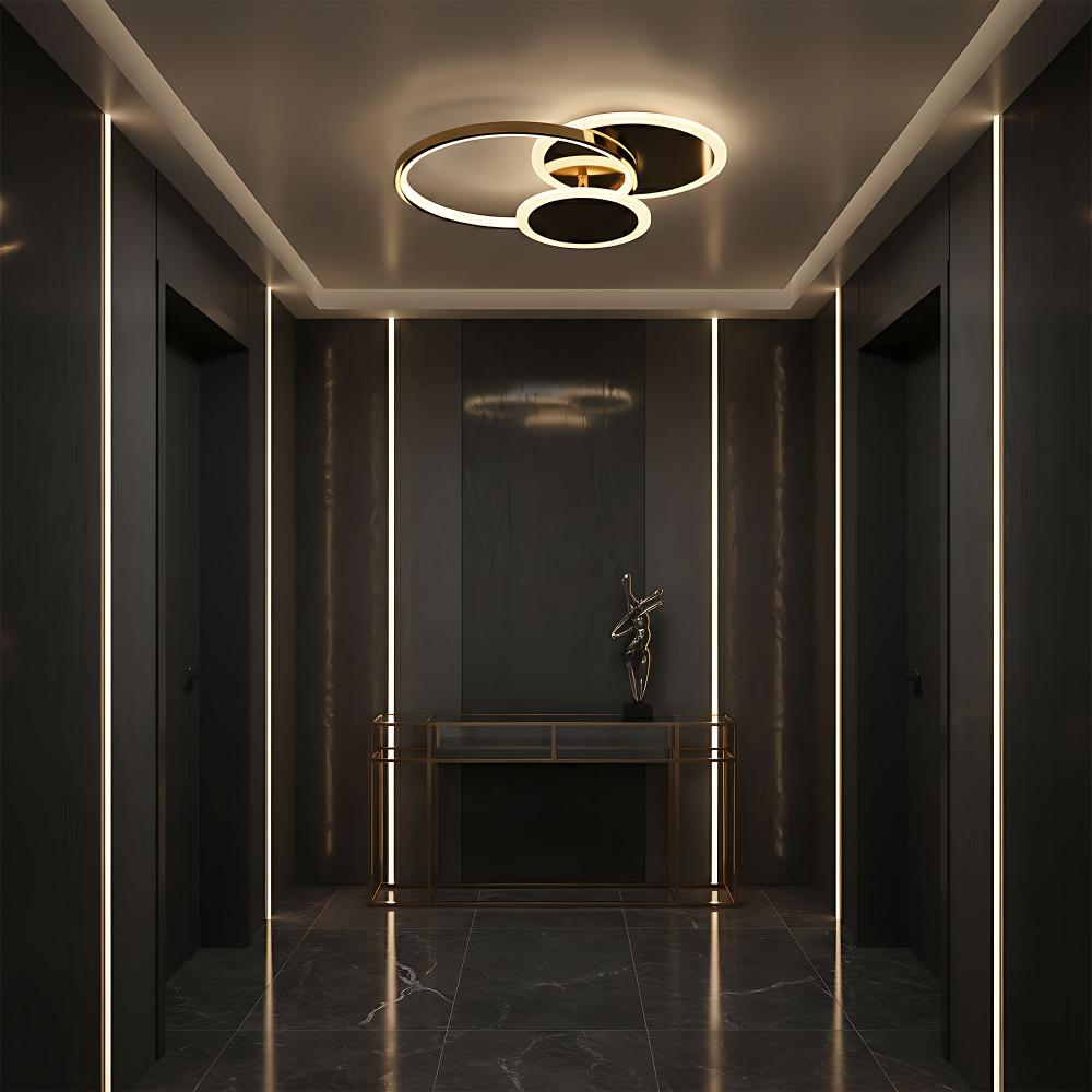 Люстра стельова APP1710-C Gold LED