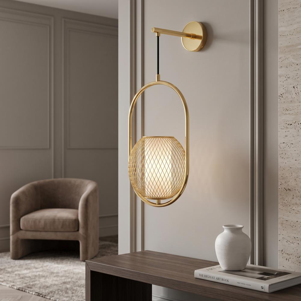 Lampa Ścienna Kinkiet APP1945-1W Złota