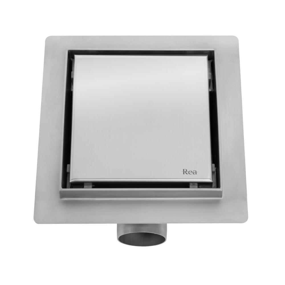 Lineaire afvoer REA NEO Brush Steel 12x12
