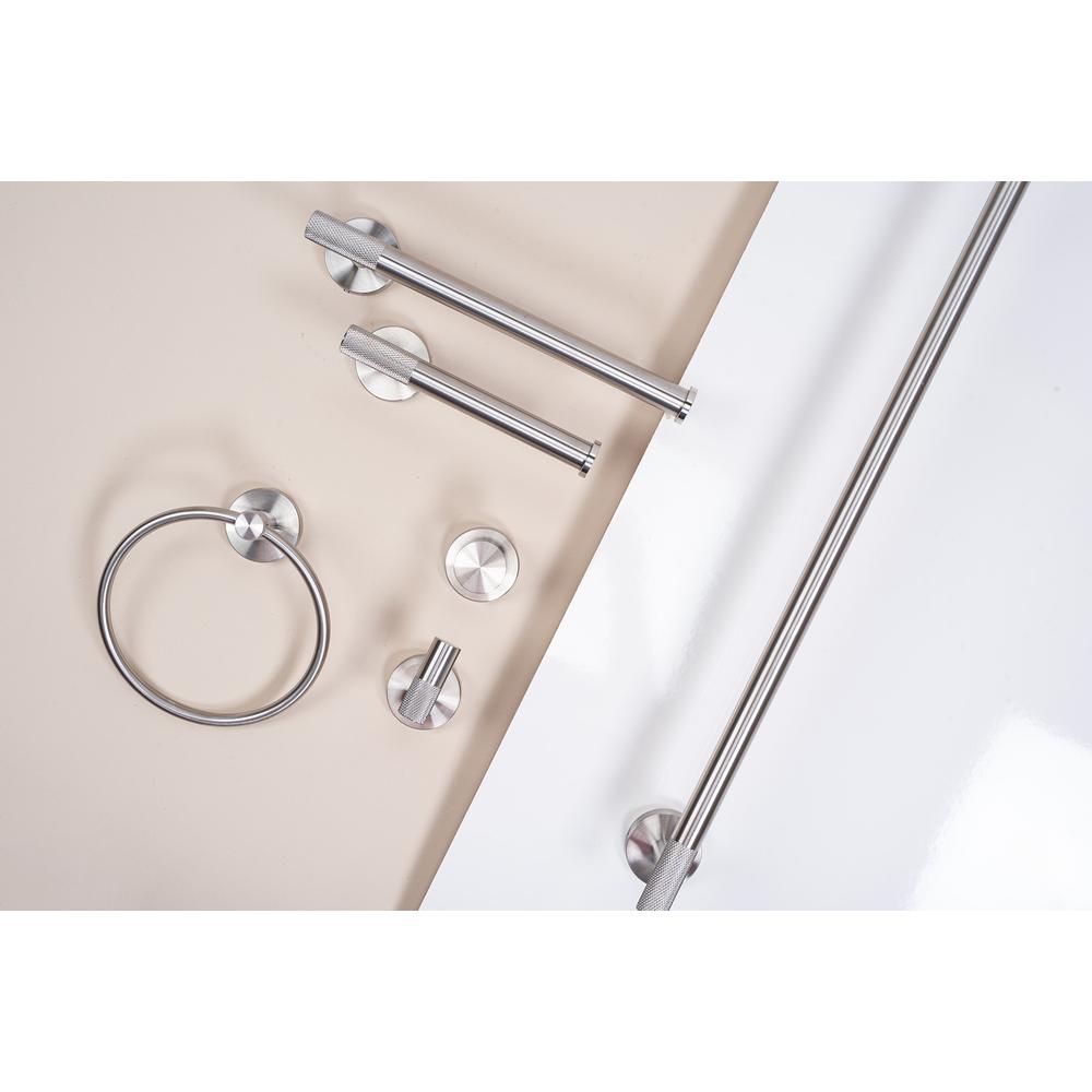 Bathroom hanger 6610a Modern Brush Nickle