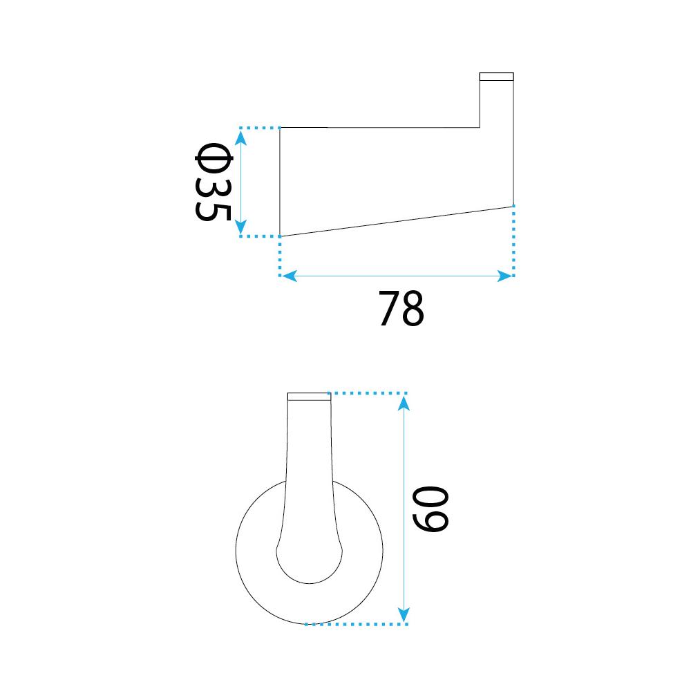 Wieszak łazienkowy 16204 Vibe Złoty Szczotkowany