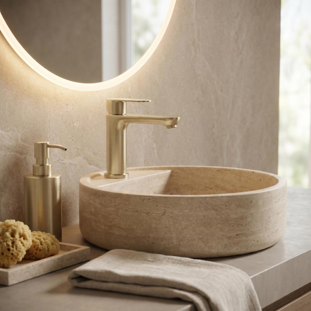 Waschbeckenarmatur Rea Logan Brush Gold