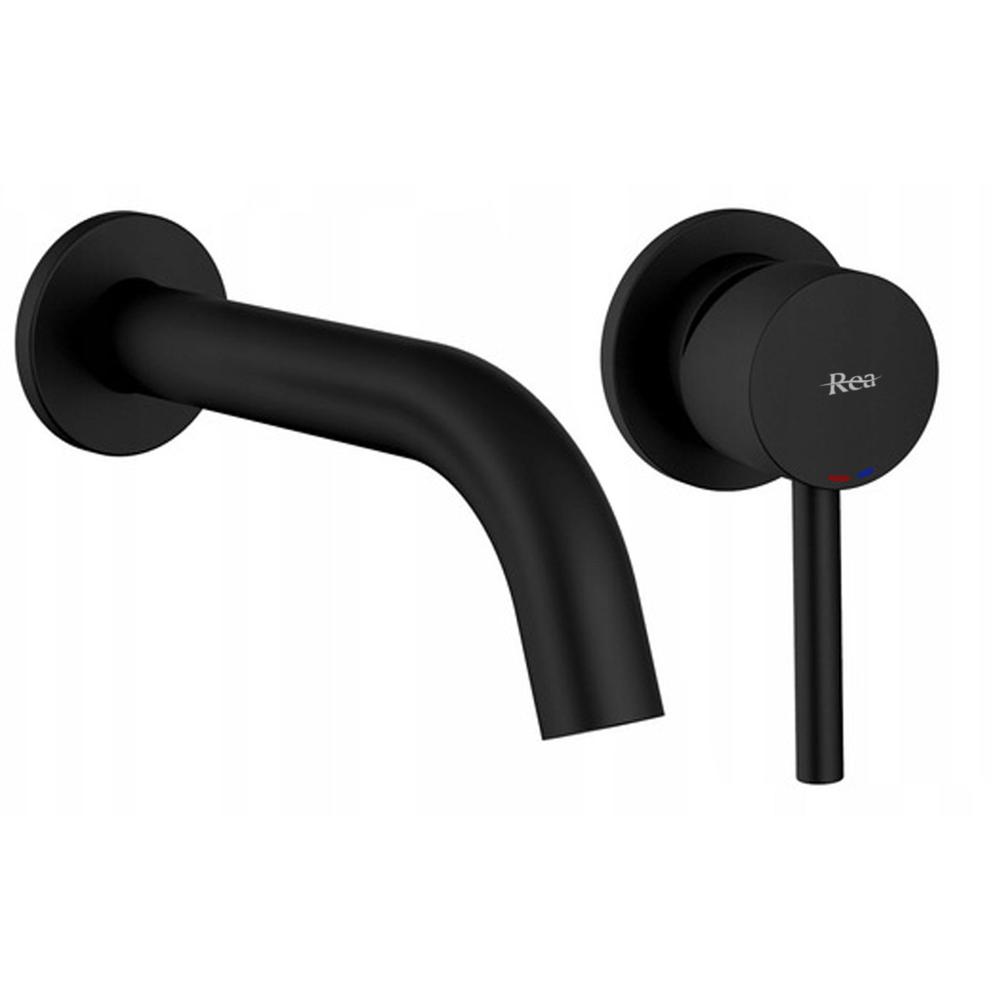 Robinet encastré Rea Lungo Black Mat + Box