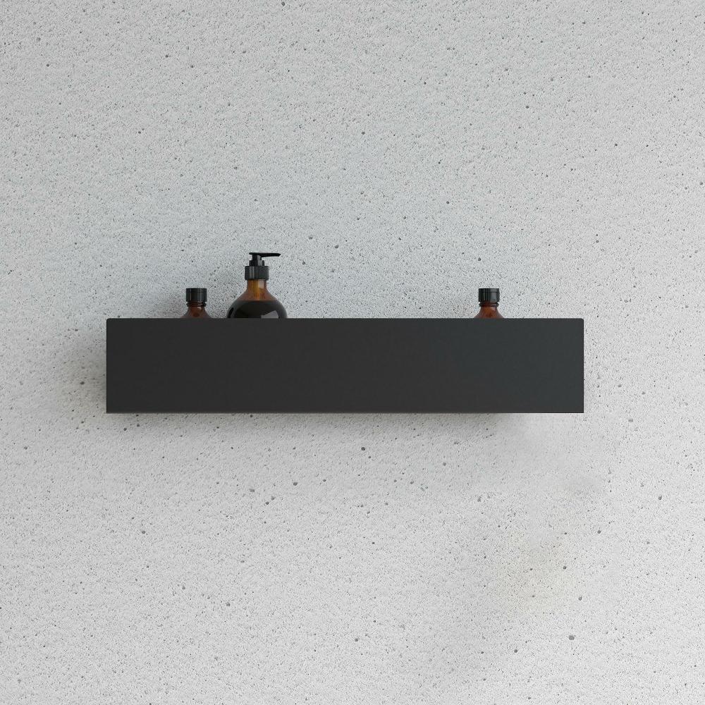 Bathroom shelf SF04 60cm black matt