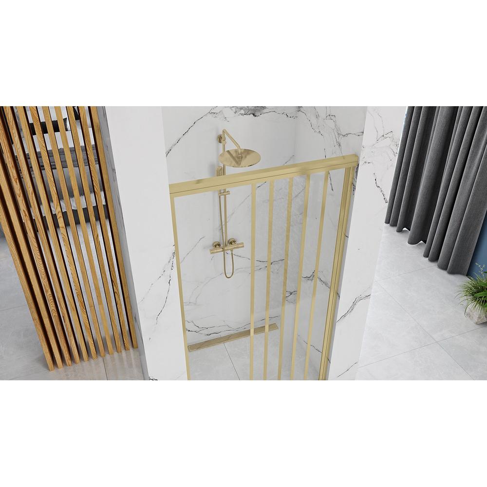 Shower doors Rea Alex 120 Gold Brush