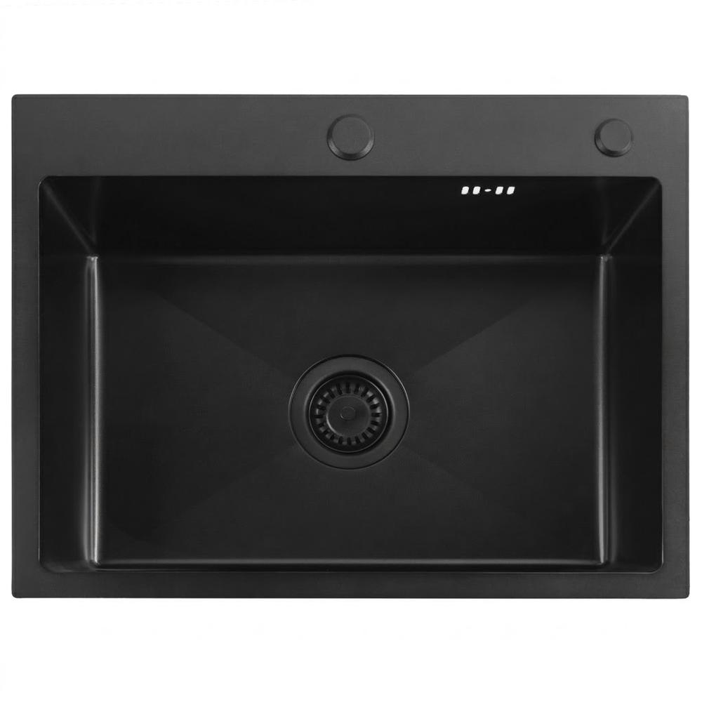 Стальная мойка для кухни Liam Black
