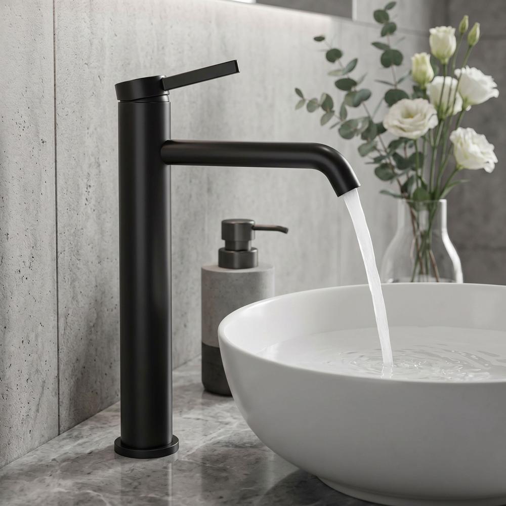 Bathroom faucet Rea Rivo Black High
