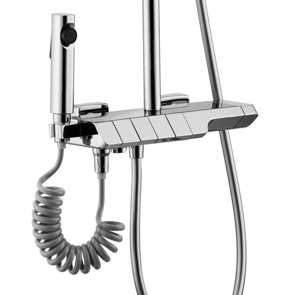 REA ROB Chrome dušas komplekts ar termostatu