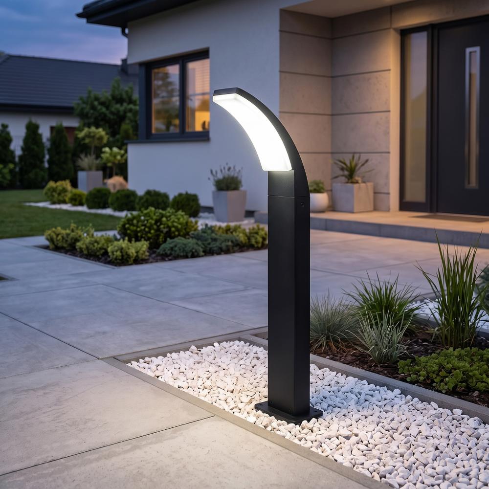 Lampa ogrodowa stojąca LED JNH033-G Czarna