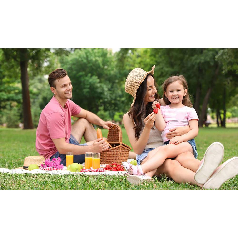 Koc Piknikowy Kratka Szary