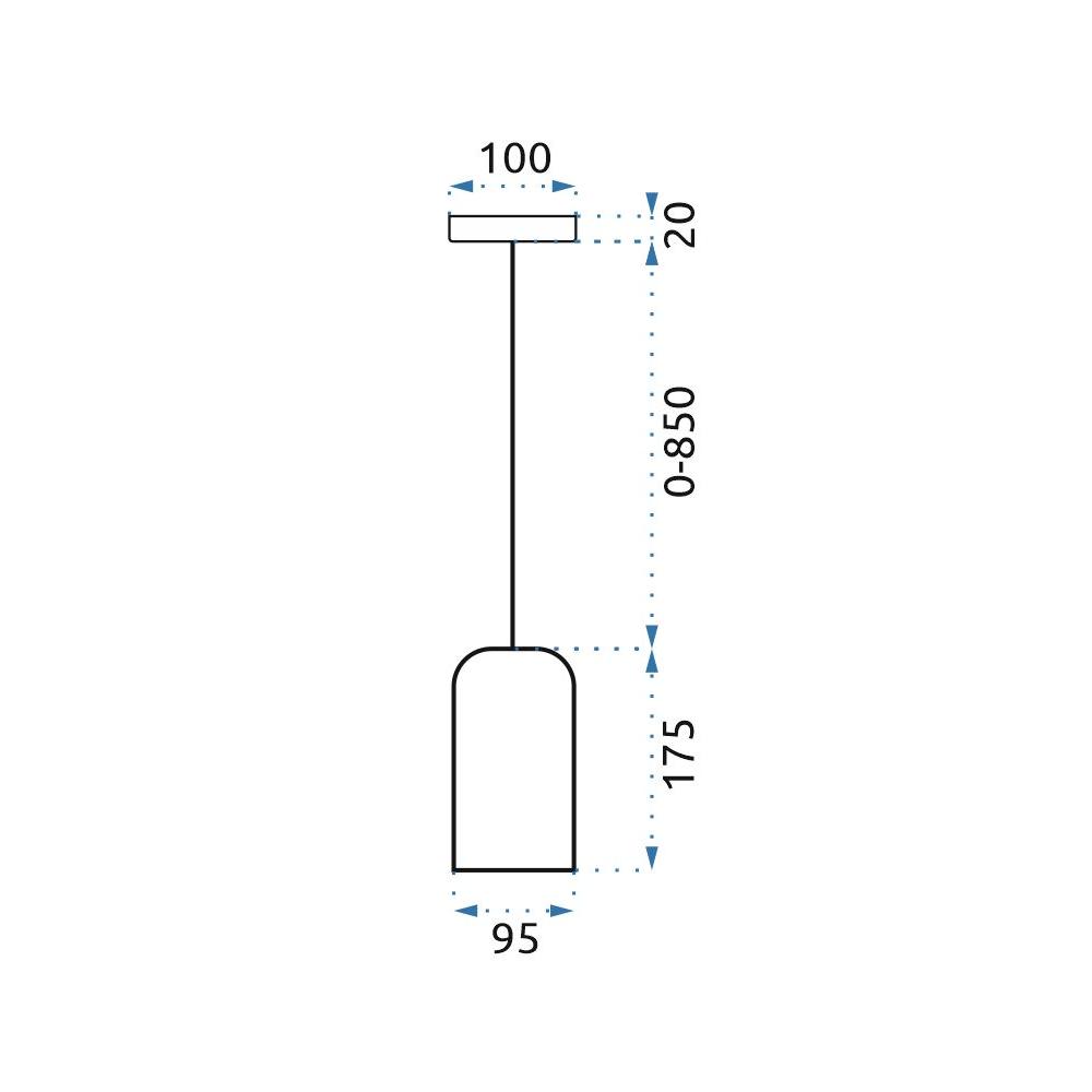 Hängelampe APP996-1CP B WHITE