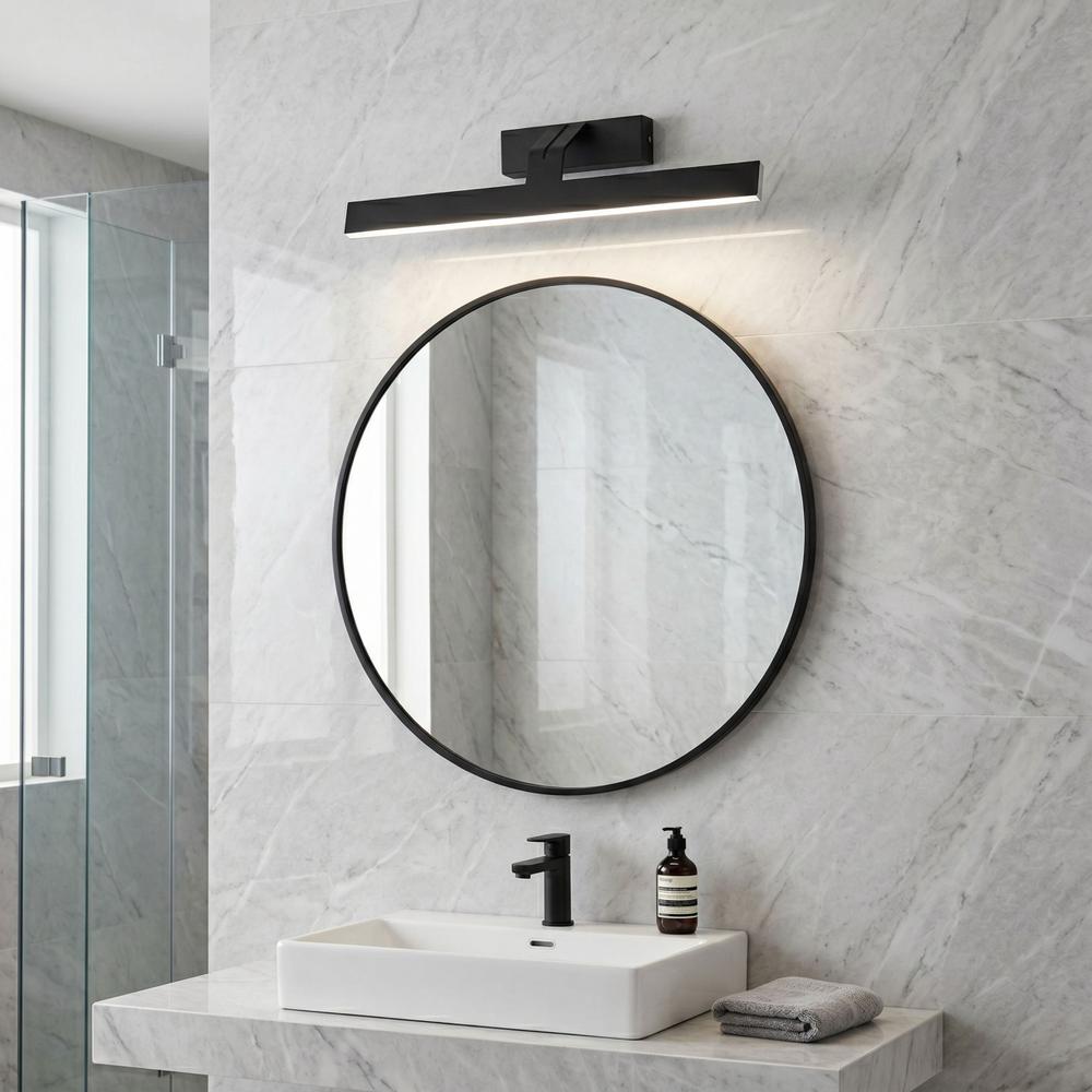 Kinkiet łazienkowy LED SWE010-1W 43cm Czarny