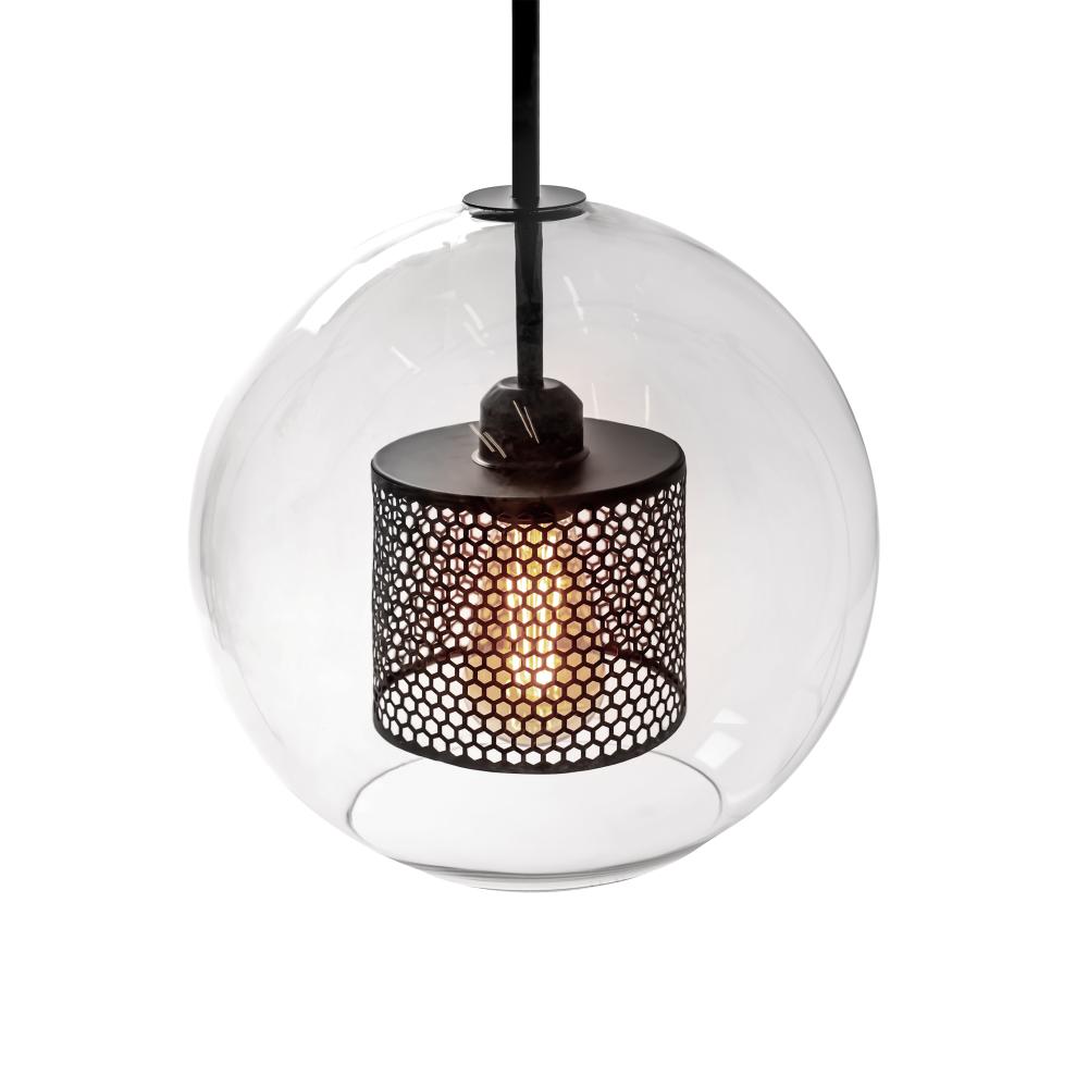 Hängelampe Glas Black APP559-1CP 30cm