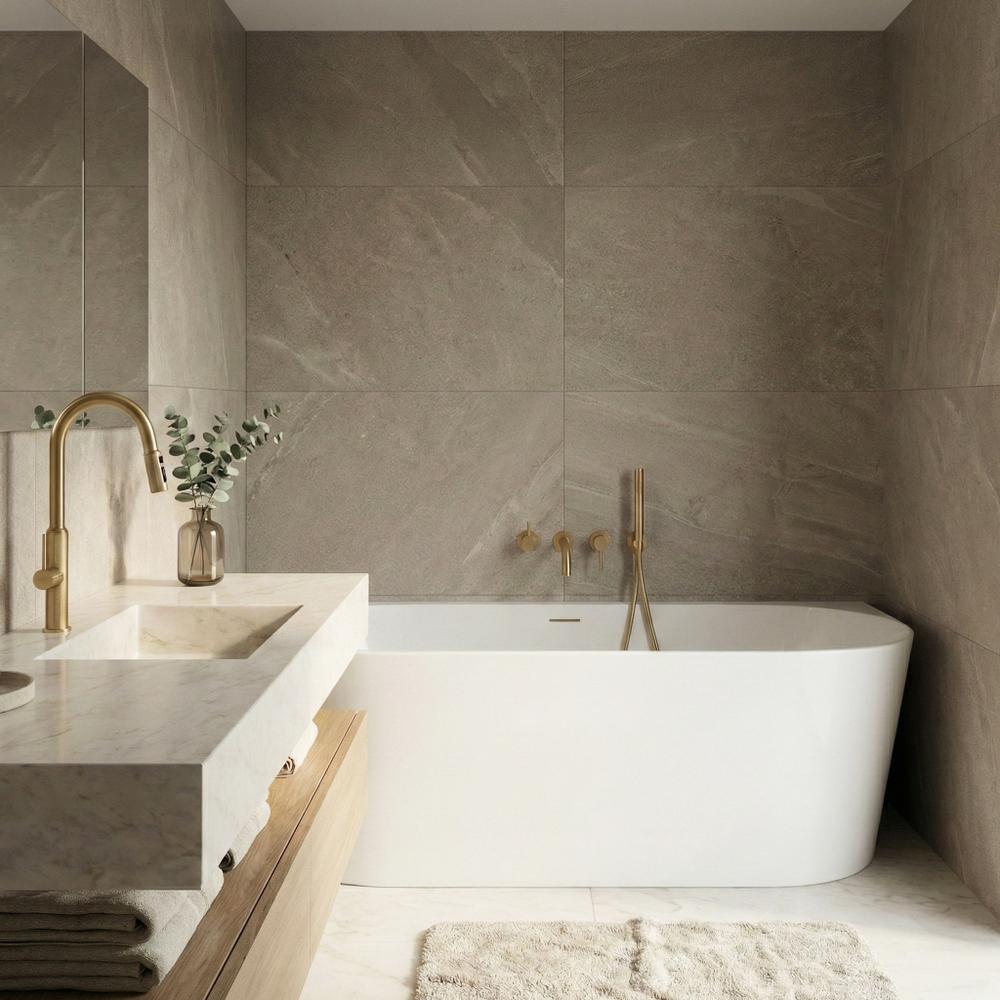 Wall acrylic bath CAPRI SLIM 150cm