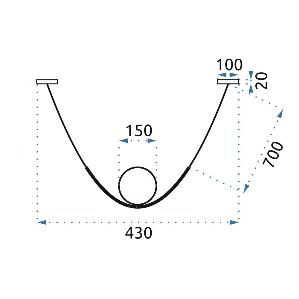 Hängelampe Gold Glas APP689-1CP