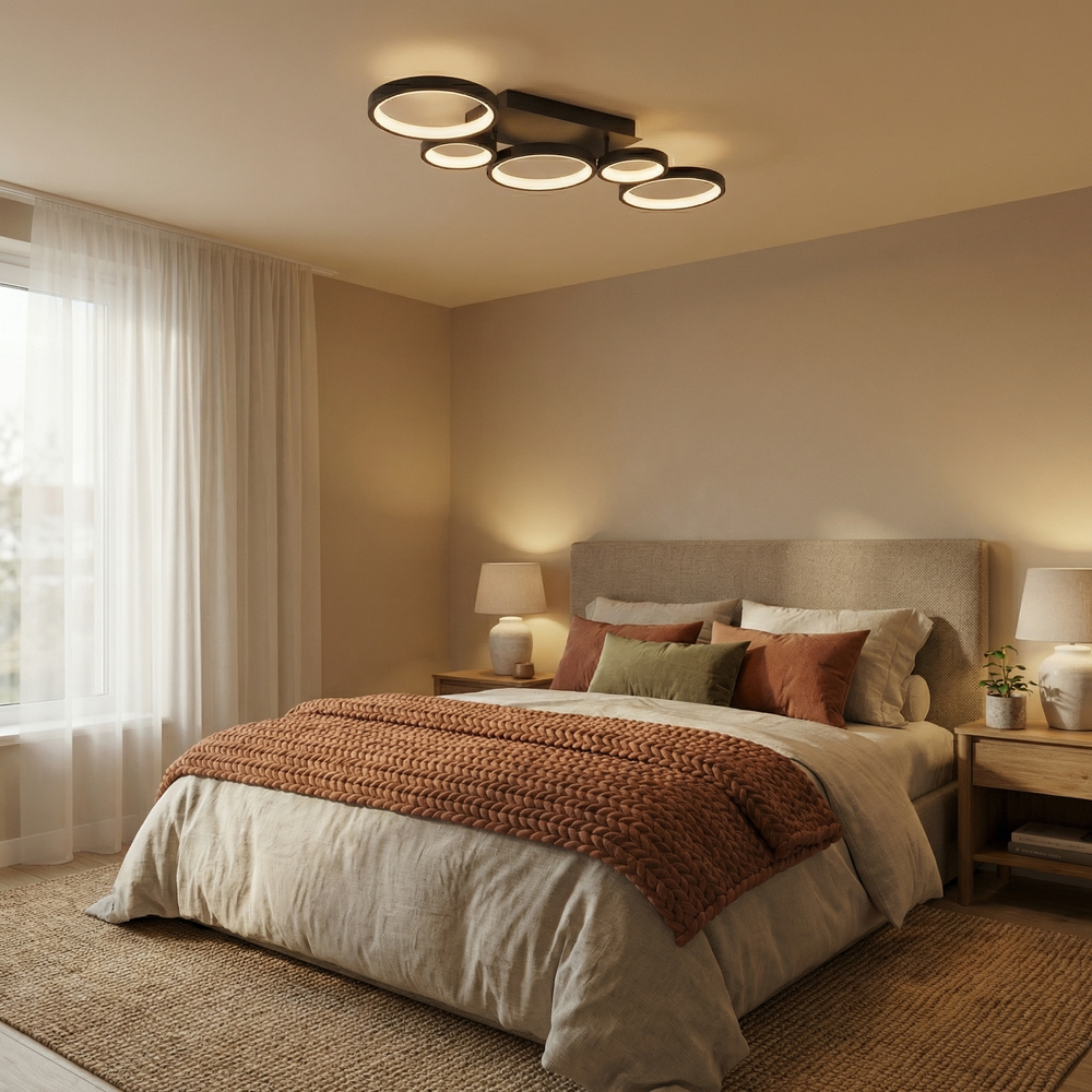 Lampa sufitowa LED APP1913-C Czarna