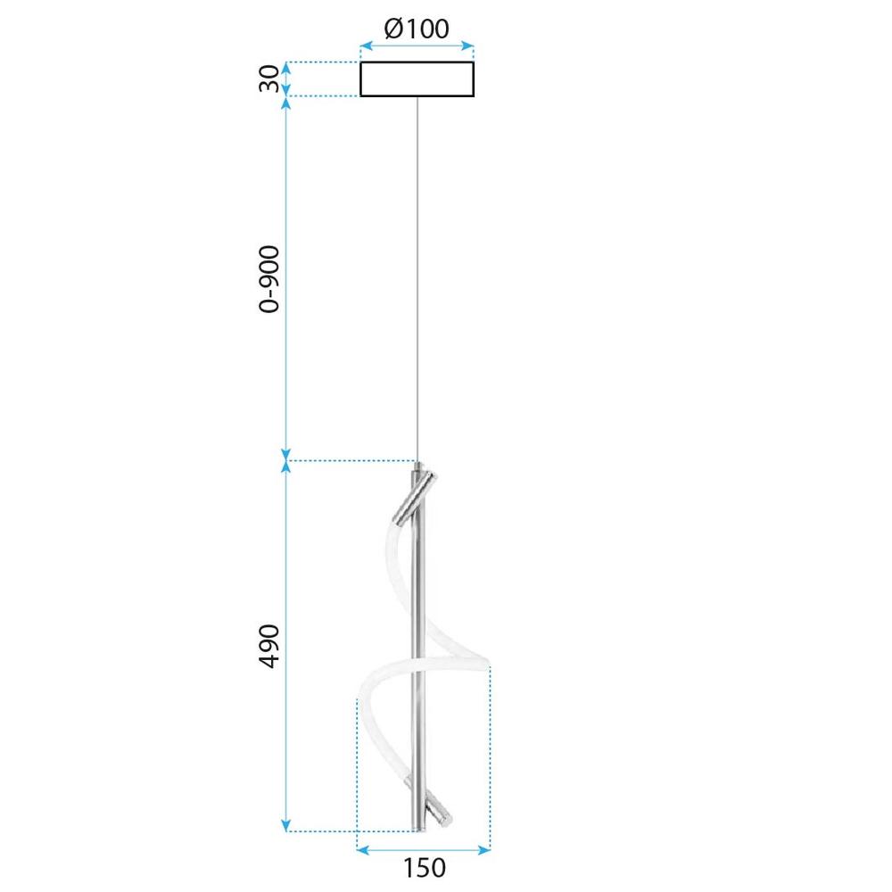 Lampe LED G015-CP Gold