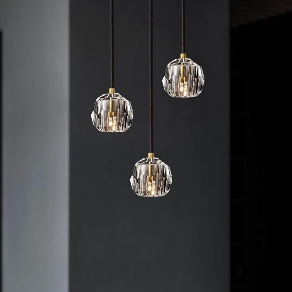 Kristall Deckenlampe Black APP588-3CPR