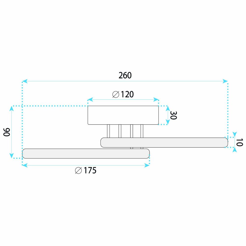 Lampa sufitowa LED LHJ121-C Czarna