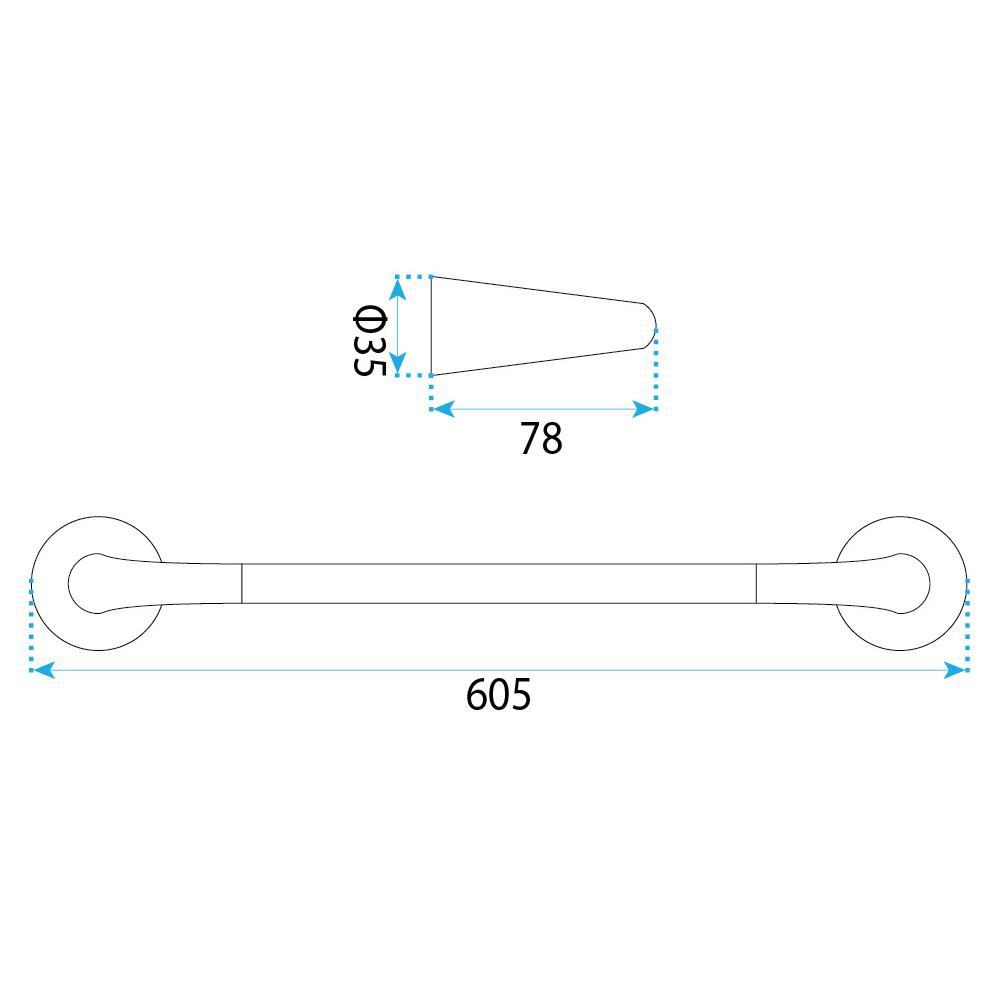 Kopalniški obešalnik 16201 Vibe Brush Gold