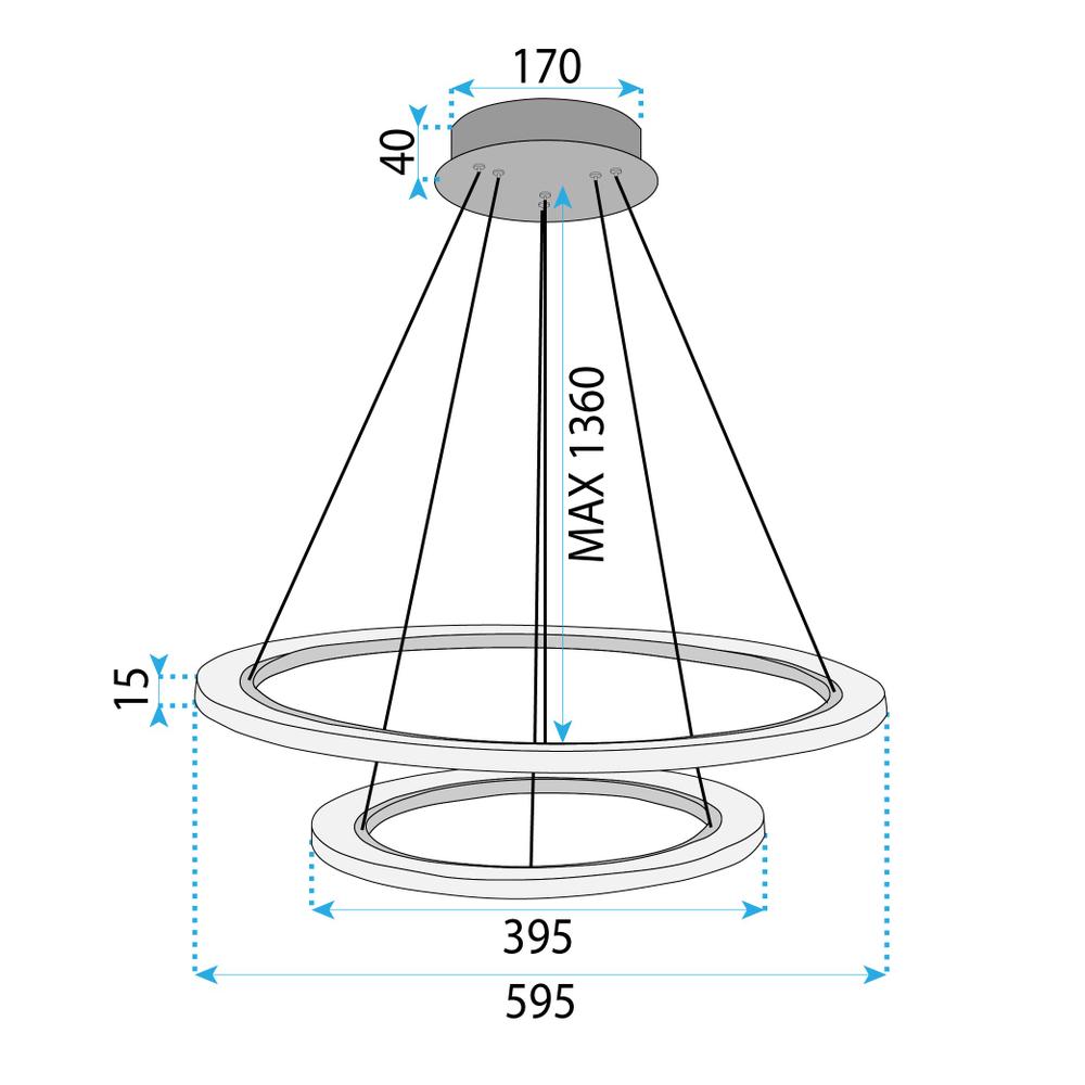 Lampe LED LHJ045-CP2 BRUSH NICKLE