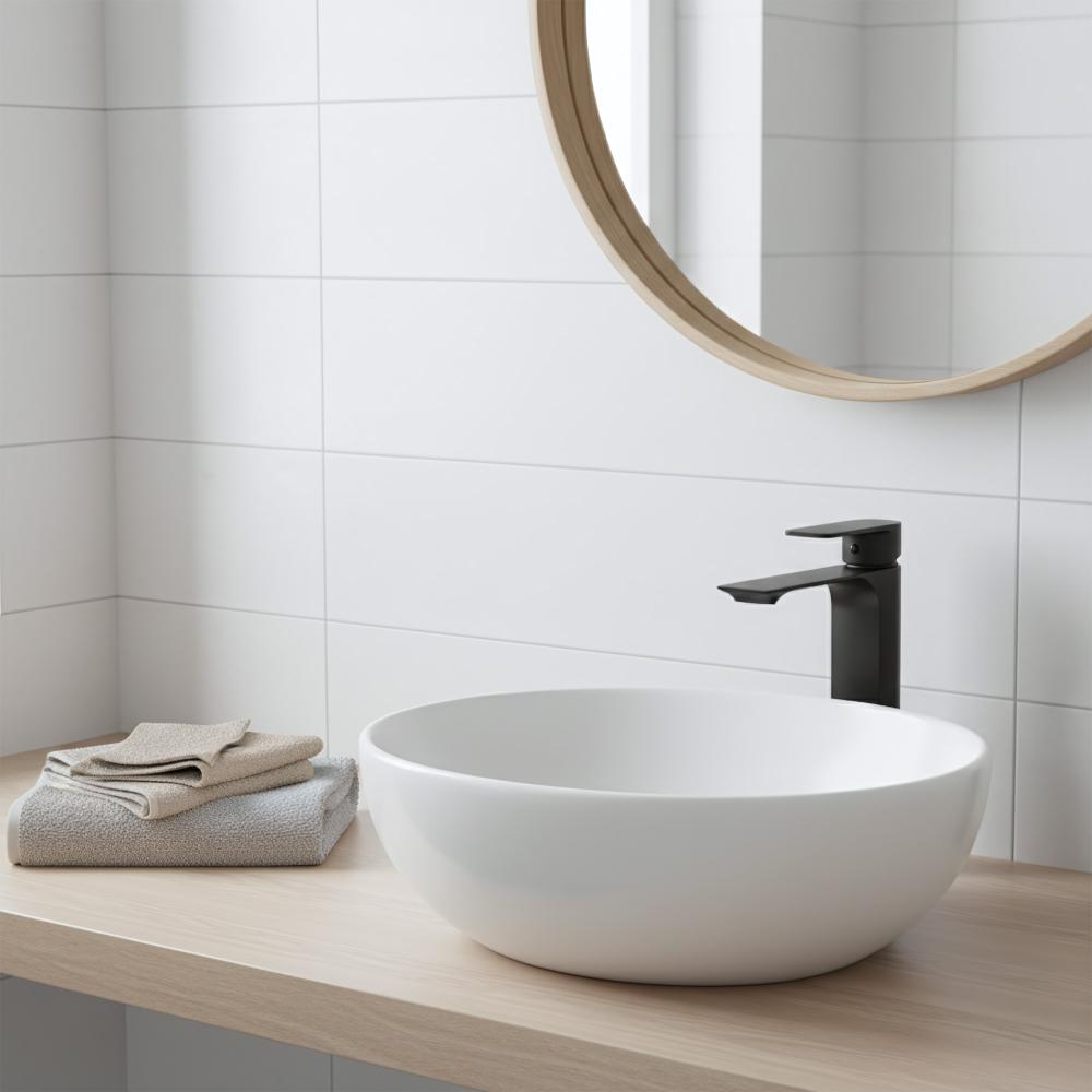 Rea Urban Black Visoka slavina za umivaonik