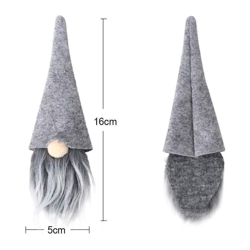 Pokrowce świąteczne na butelkę Mikołaj 12 szt 2x KF323-6