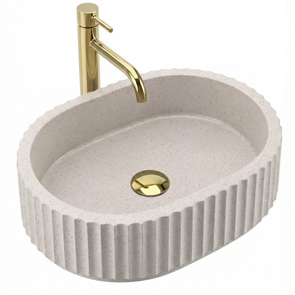 Umywalka nablatowa Rea Margaret Beige