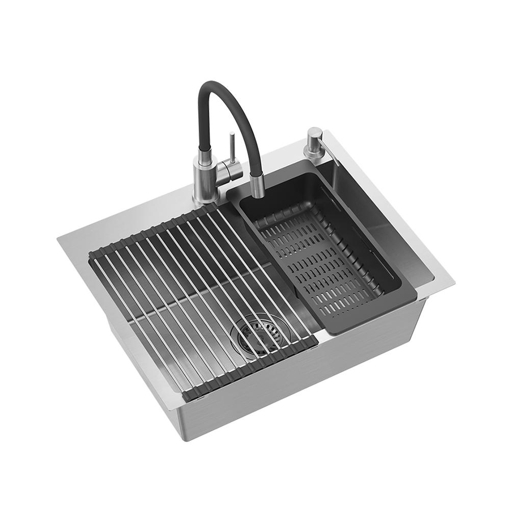 Νεροχύτης από ατσάλι LUKE 110 ( 58x 45 cm) x 20 cm  WORKSTATION