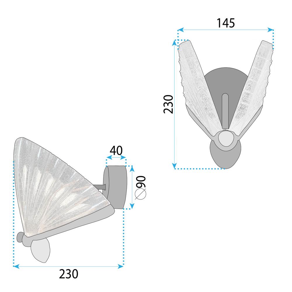 WANDLEUCHTE LED LHJ104-1W LIGHT ROSE GOLD