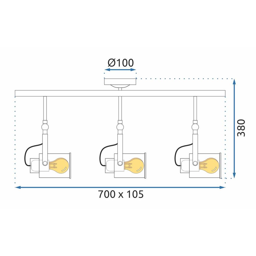 Deckenlampe black APP487-3C