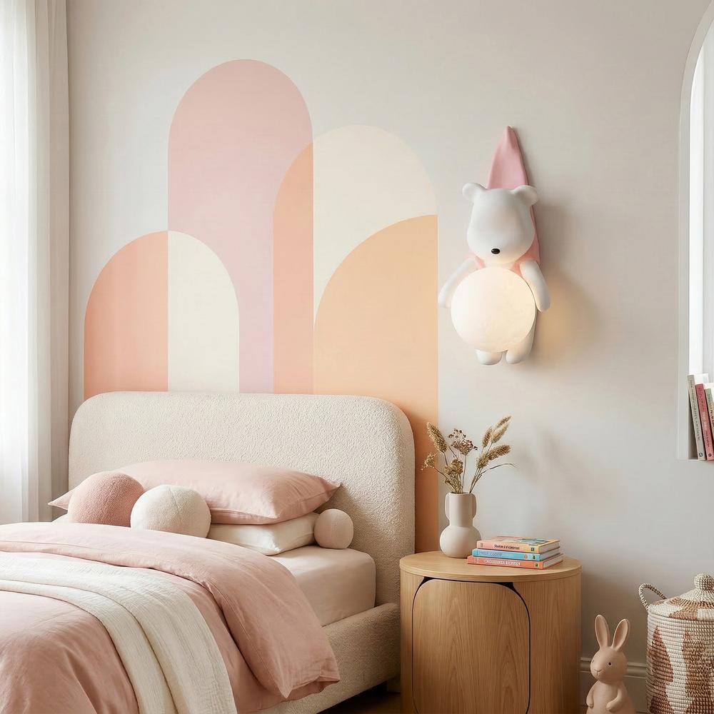 KINKIET ŚCIENNY MIŚ W KOSZULCE G168-1W RÓŻOWY