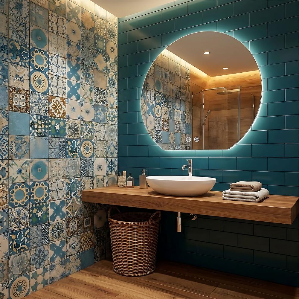 Lustro ścienne LED 80cm Fabio