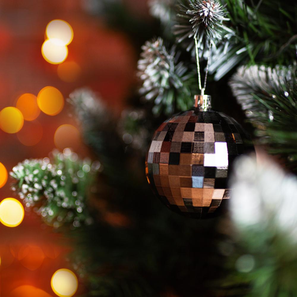 BOMBKI CHOINKOWE SREBRNE 36SZT 311433C