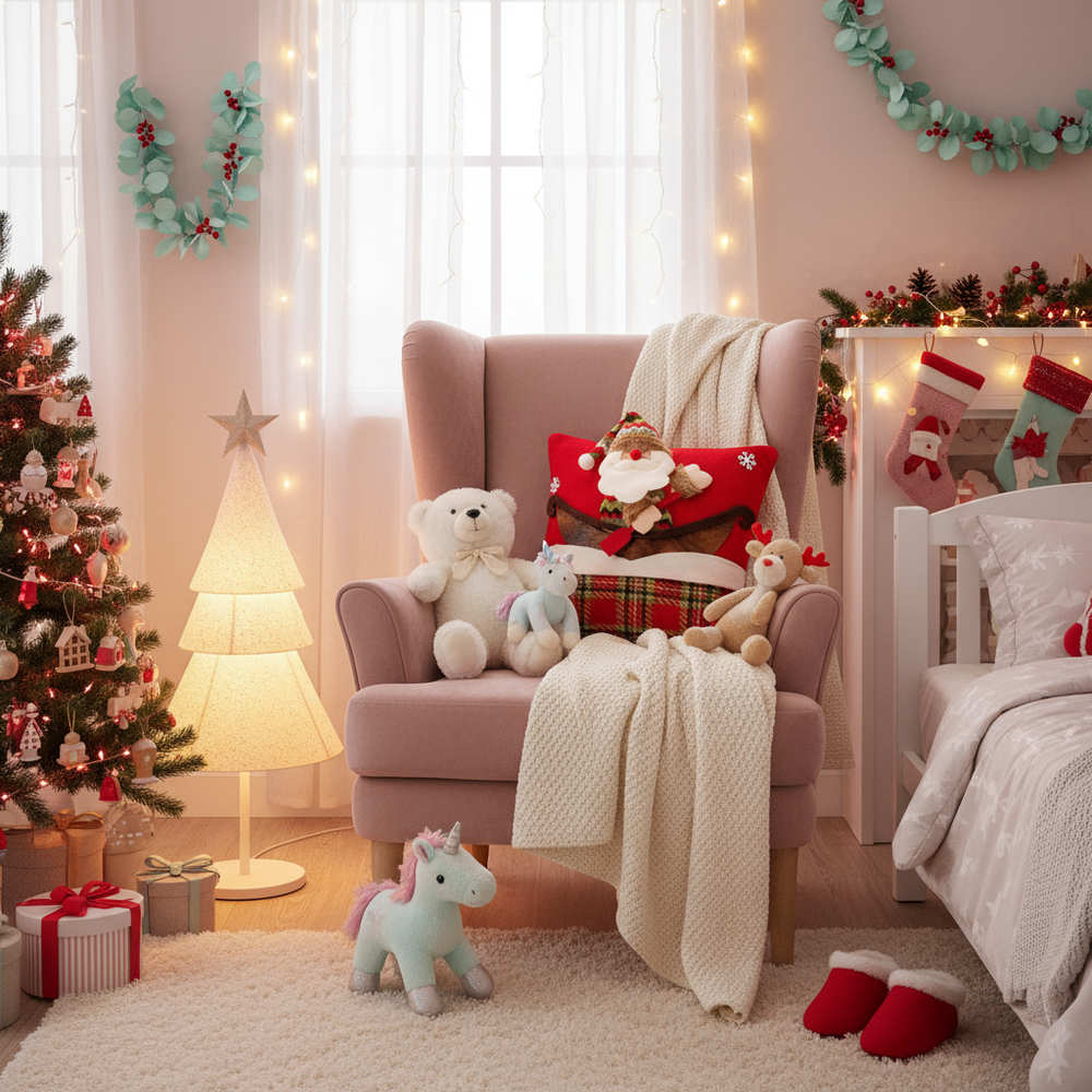 Poszewka świąteczna na poduszkę 40x40 RED YX021