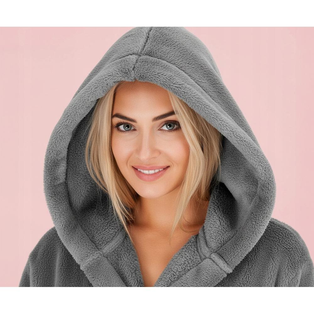 Bathrobe Nancy Grey + Socks S/M