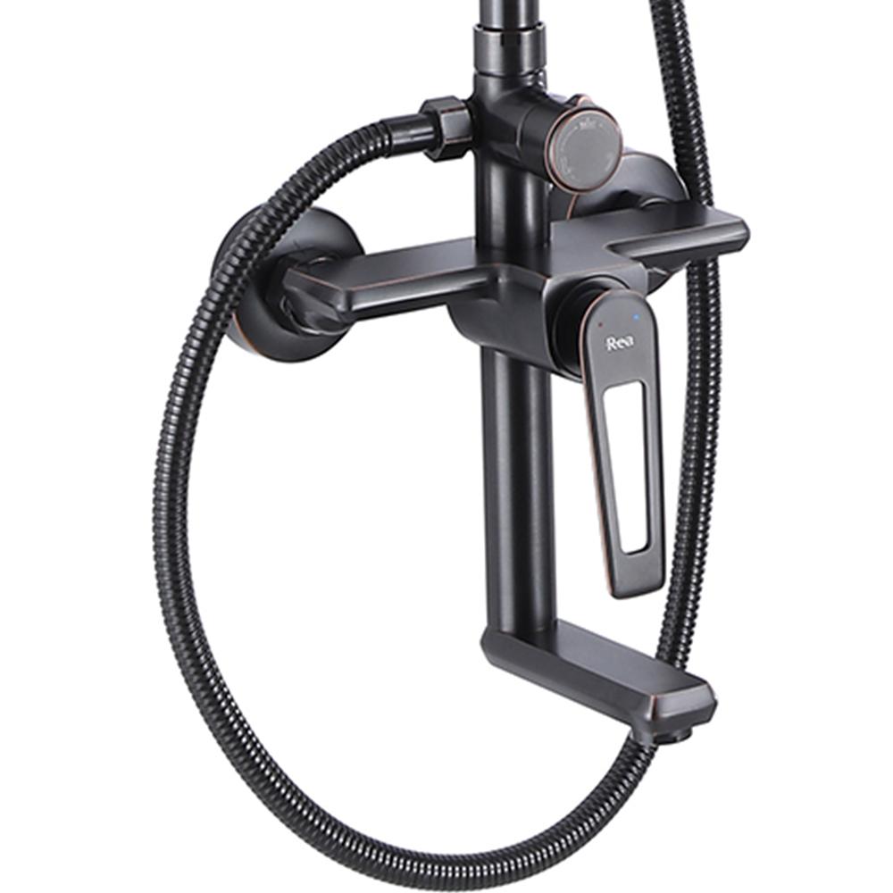 Conjunto de duche REA BLADE preto antigo