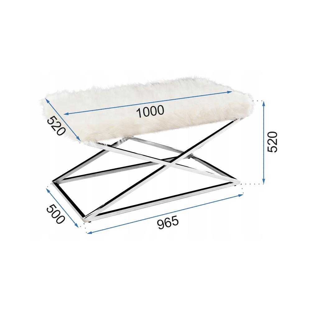 Ławka Siedzisko Białe BC-1518-1
