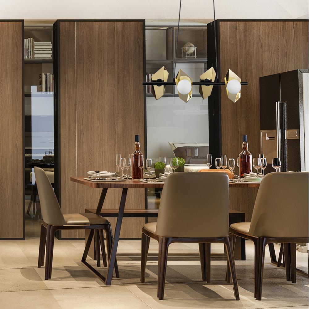 Deckenlampe APP1412-CP BLACK GOLD