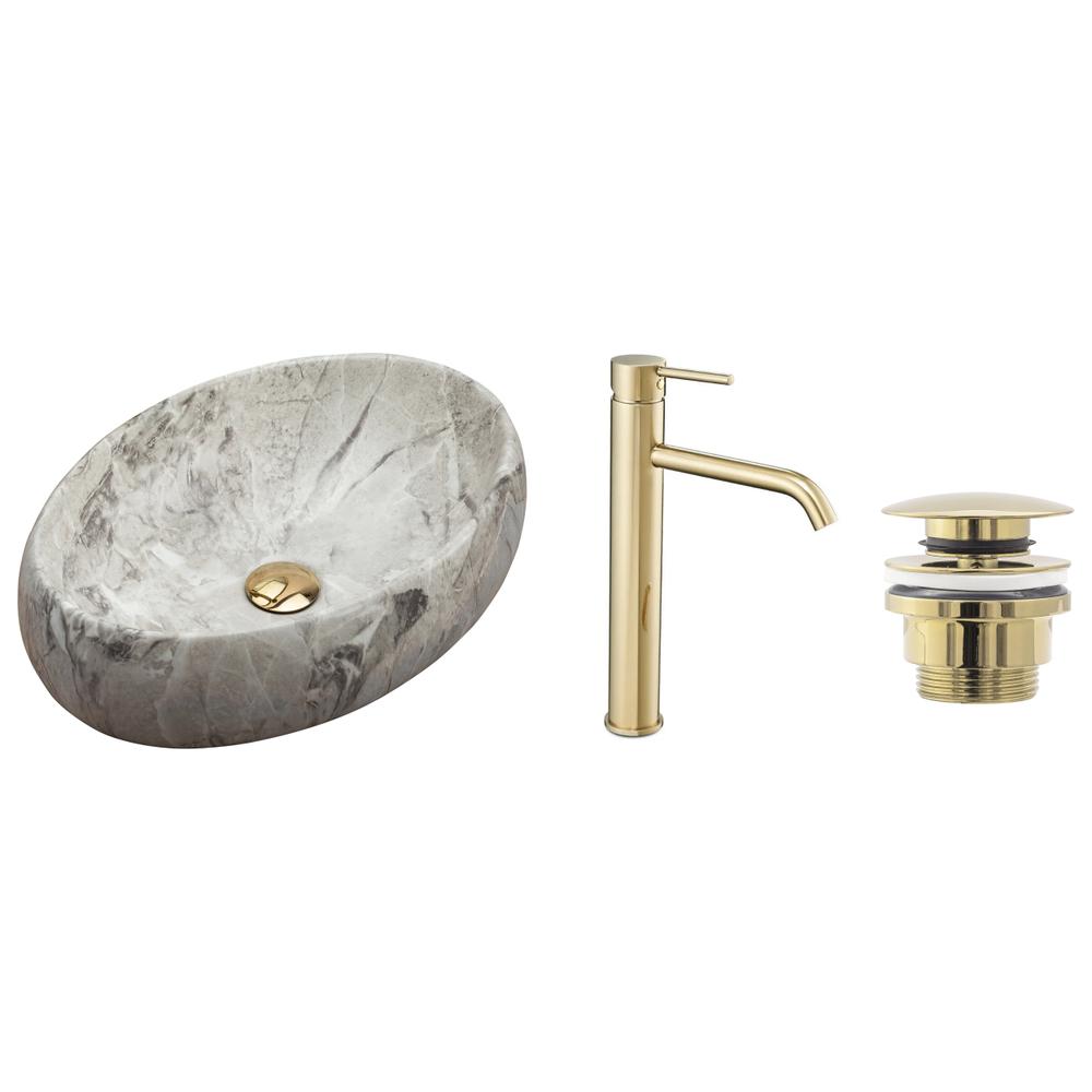 Linda Stone set + visoka baterija Lungo zlato + univerzalni čep zlato